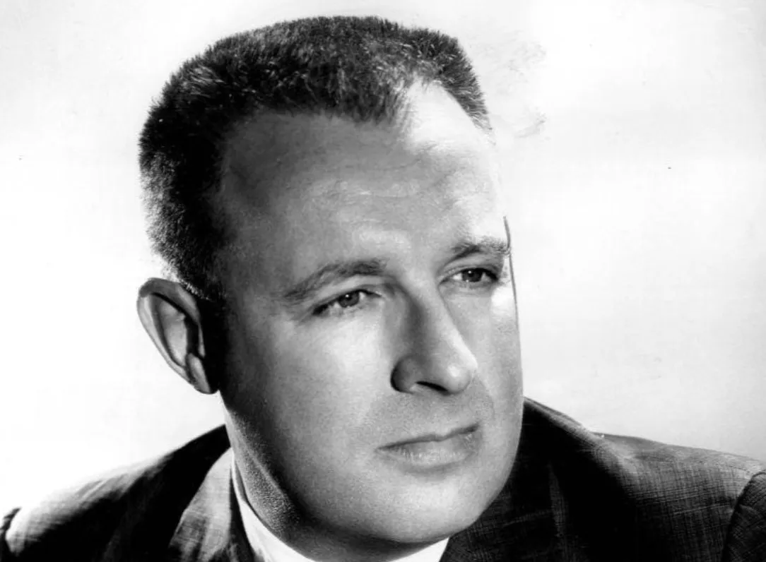 Ray Bradbury, a famous author, known for his science fiction and fantasy novels.