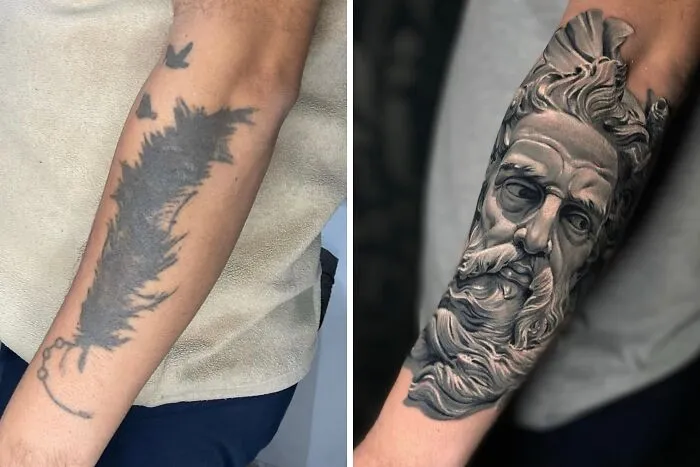 25 Before-And-After Tattoo Transformations By An Artist Who Specializes In Cover-Ups And Scar Work
