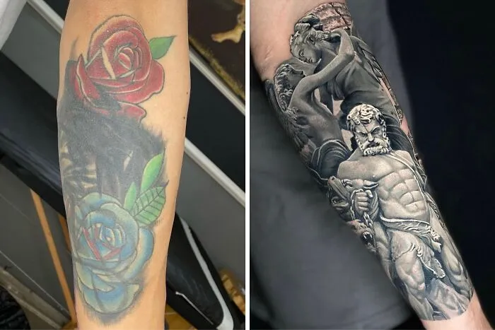 25 Before-And-After Tattoo Transformations By An Artist Who Specializes In Cover-Ups And Scar Work