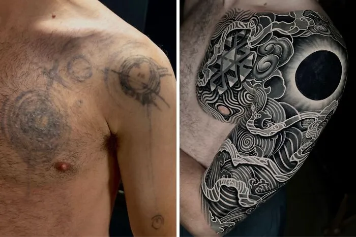 25 Before-And-After Tattoo Transformations By An Artist Who Specializes In Cover-Ups And Scar Work