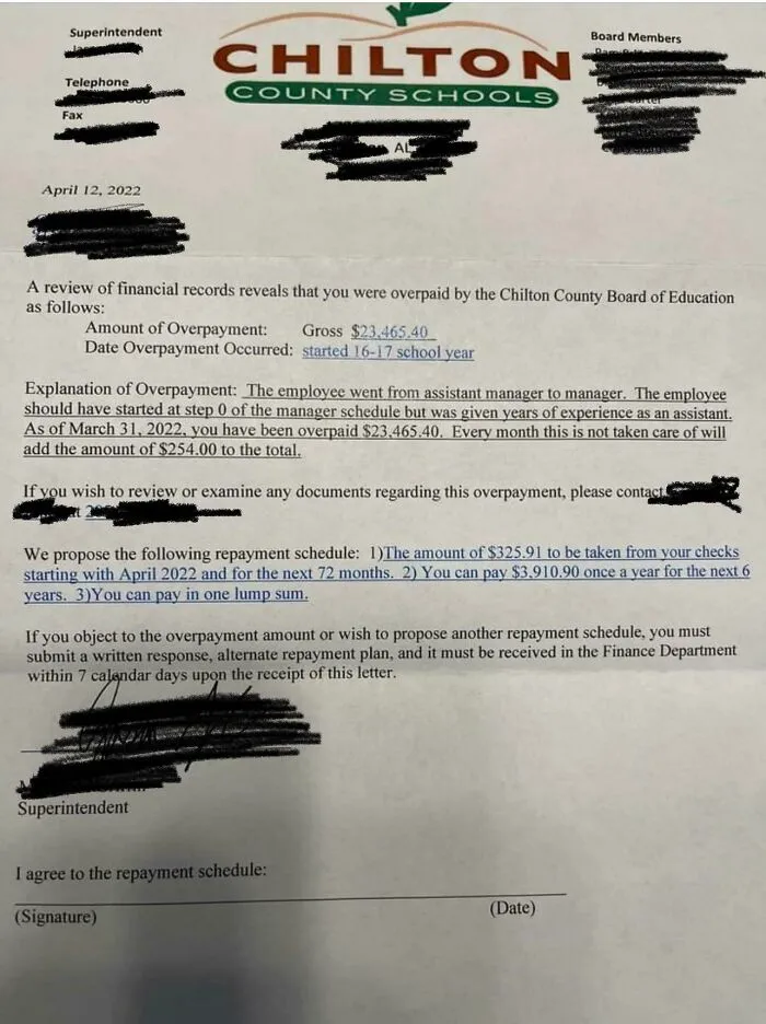 When This Lunch Lady Got A Promotion Six Years Ago She Got Too Much Of A Raise. Now The School System Wants Her To Repay It This Week