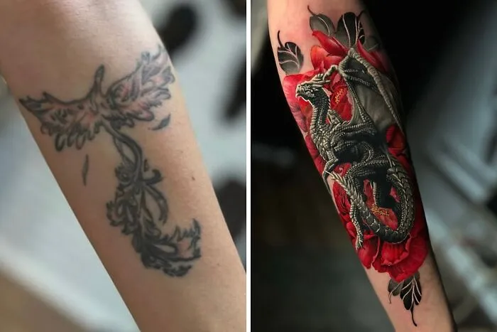 25 Before-And-After Tattoo Transformations By An Artist Who Specializes In Cover-Ups And Scar Work