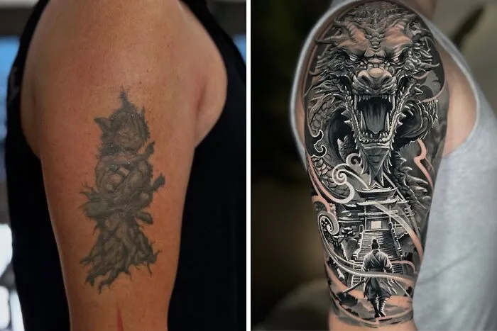 25 Before-And-After Tattoo Transformations By An Artist Who Specializes In Cover-Ups And Scar Work