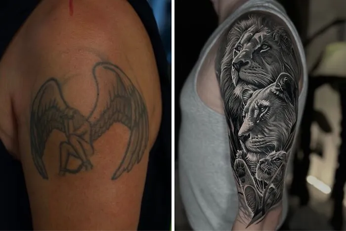 25 Before-And-After Tattoo Transformations By An Artist Who Specializes In Cover-Ups And Scar Work