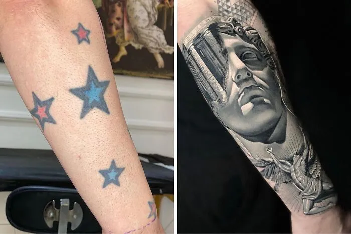 25 Before-And-After Tattoo Transformations By An Artist Who Specializes In Cover-Ups And Scar Work