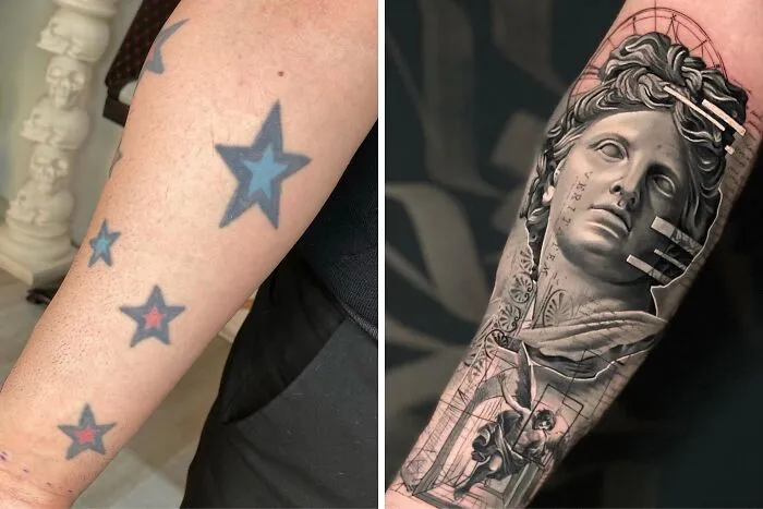 25 Before-And-After Tattoo Transformations By An Artist Who Specializes In Cover-Ups And Scar Work