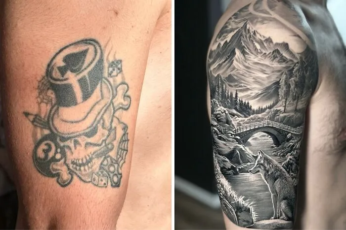 25 Before-And-After Tattoo Transformations By An Artist Who Specializes In Cover-Ups And Scar Work