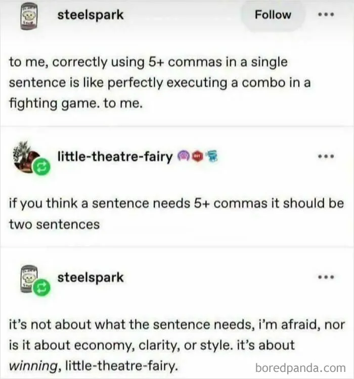 Slipped Into A Comma