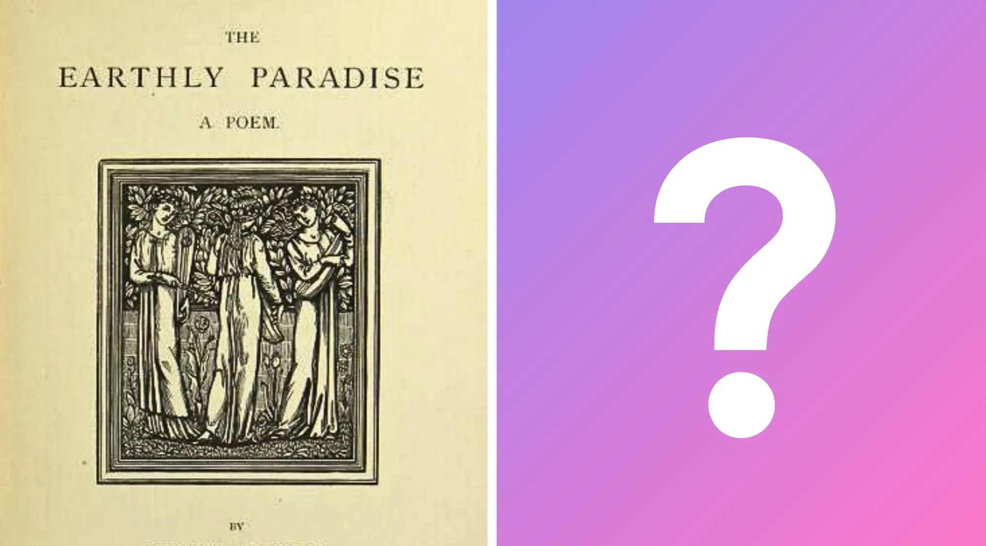 1869 MIT Entrance Exam question: Who wrote The Earthly Paradise?