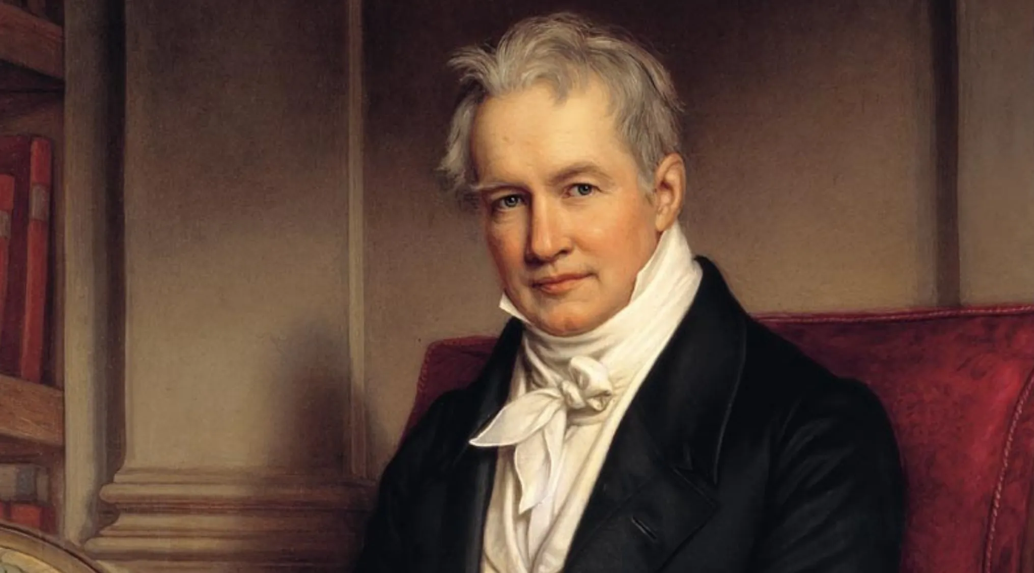 Portrait of Alexander von Humboldt from the 1869 MIT Entrance Exam.