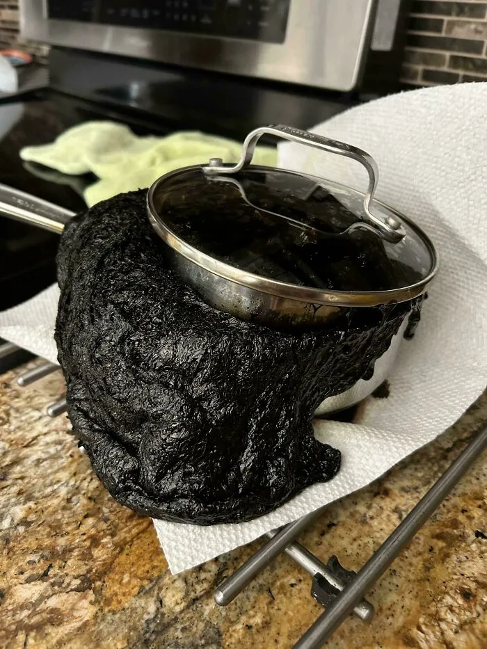 Mi mamá olvidó que estaba haciendo sirope