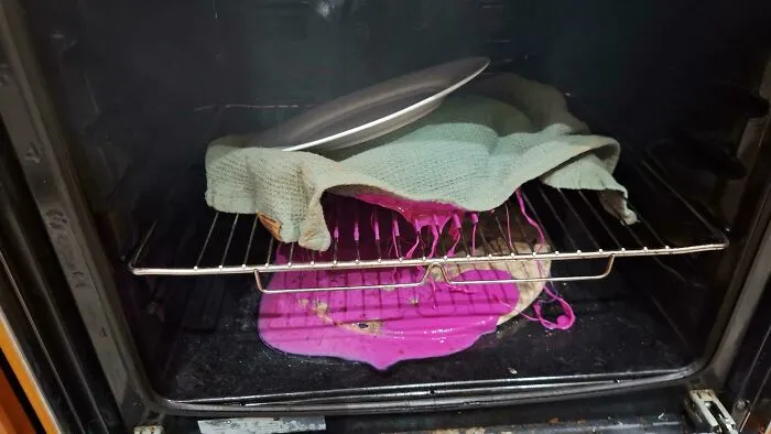 Forgot The Oven On With A Plastic Bowl Inside