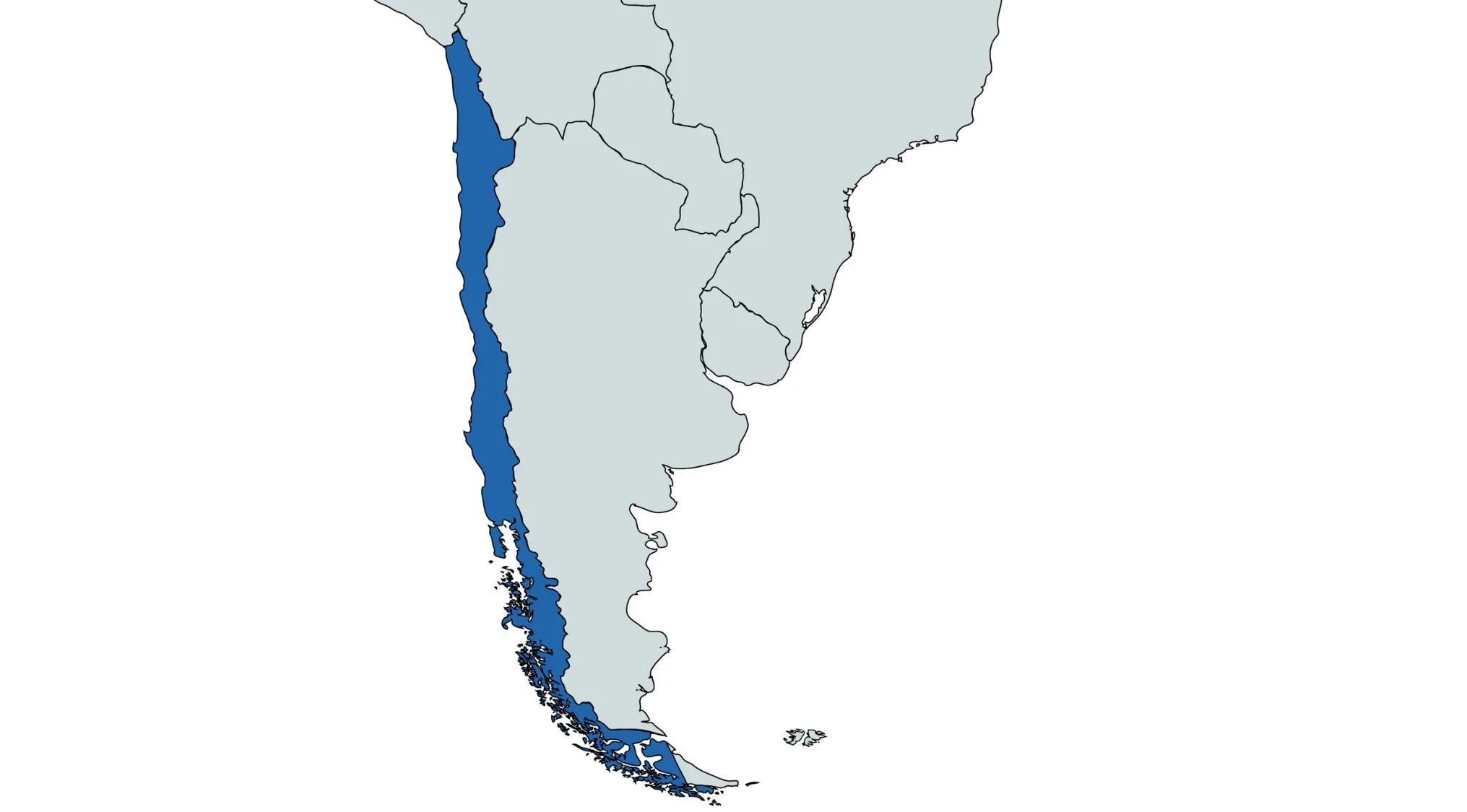 A World Countries Quiz map highlighting Chile, asking which country is highlighted.