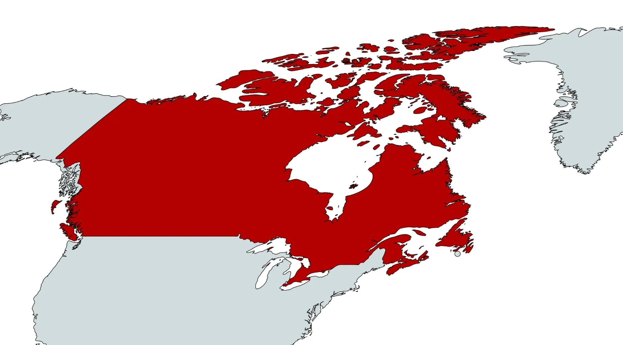 Geography Maps: World Countries Quiz - highlighted Canada, asking about its capital city.