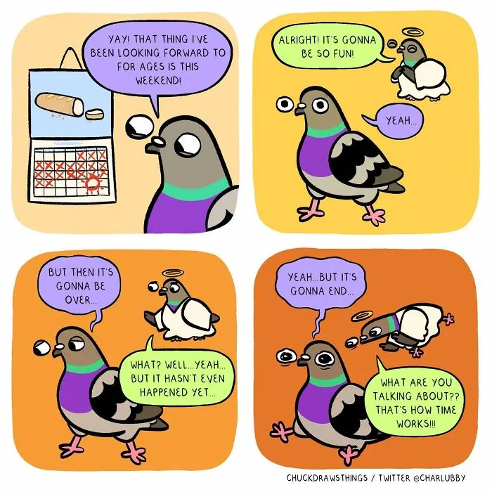 This Artist Turns Anxiety And Everyday Struggles Into Heartfelt Pigeon Comics (50 New Pics)