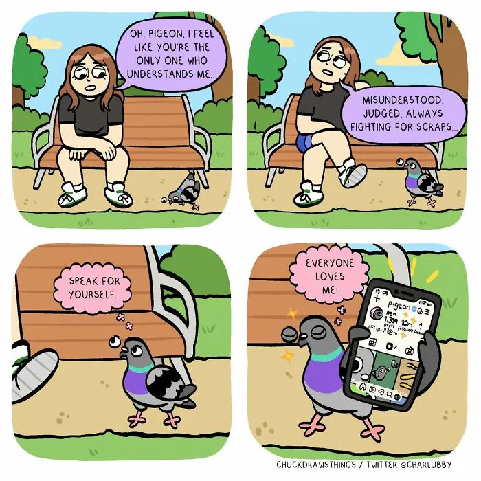 This Artist Turns Anxiety And Everyday Struggles Into Heartfelt Pigeon Comics (50 New Pics)