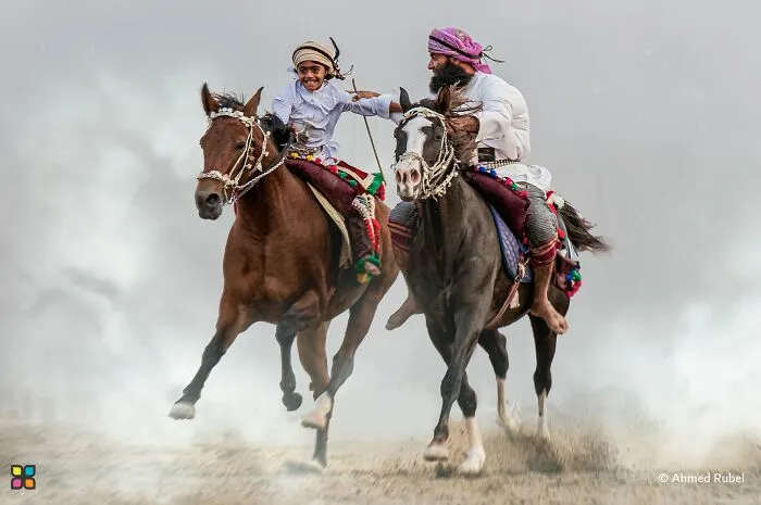Racing Horses Together By Ahmed Rubel