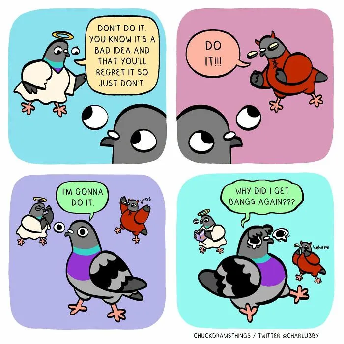 This Artist Turns Anxiety And Everyday Struggles Into Heartfelt Pigeon Comics (50 New Pics)