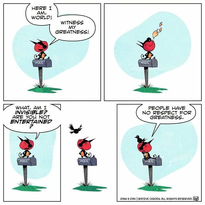 20 Cute And Funny Comics About A Tiny Dragon With A Big Personality By Steve Ogden