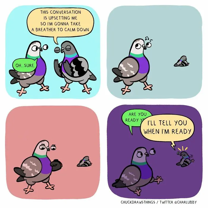 This Artist Turns Anxiety And Everyday Struggles Into Heartfelt Pigeon Comics (50 New Pics)