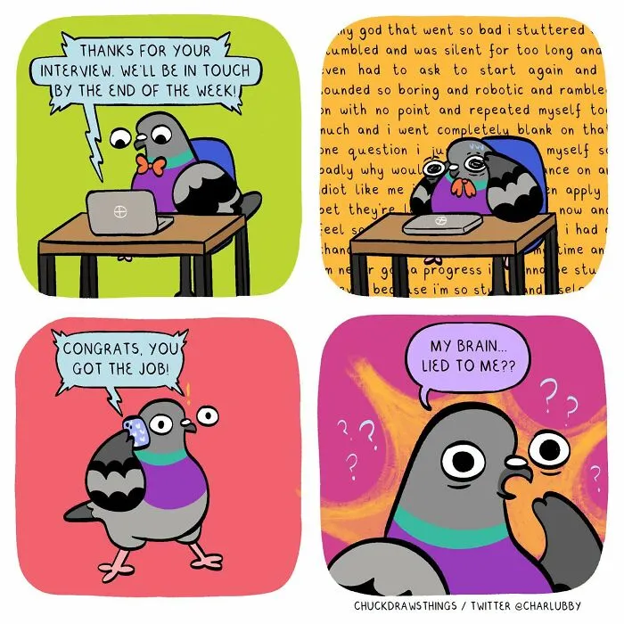 This Artist Turns Anxiety And Everyday Struggles Into Heartfelt Pigeon Comics (50 New Pics)