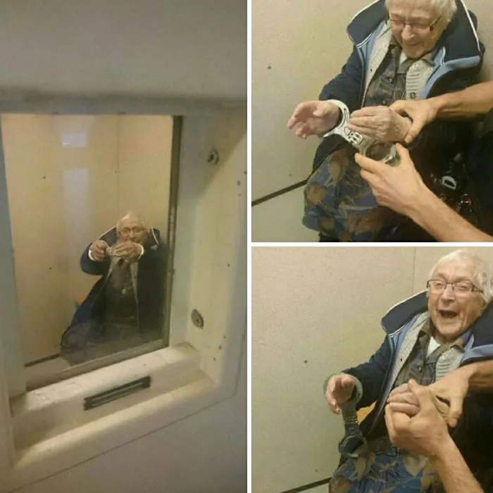 Police Arrested A 99-Year-Old Granny To Help Her Complete Her Bucket List And Her Reaction Was Absolutely Priceless