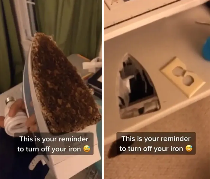 Always Remember To Turn Off Your Iron