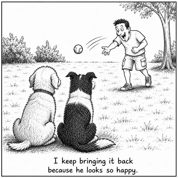 I Imagined The Thoughts Running Through A Dog's Mind And Turned Them Into 22 Comics