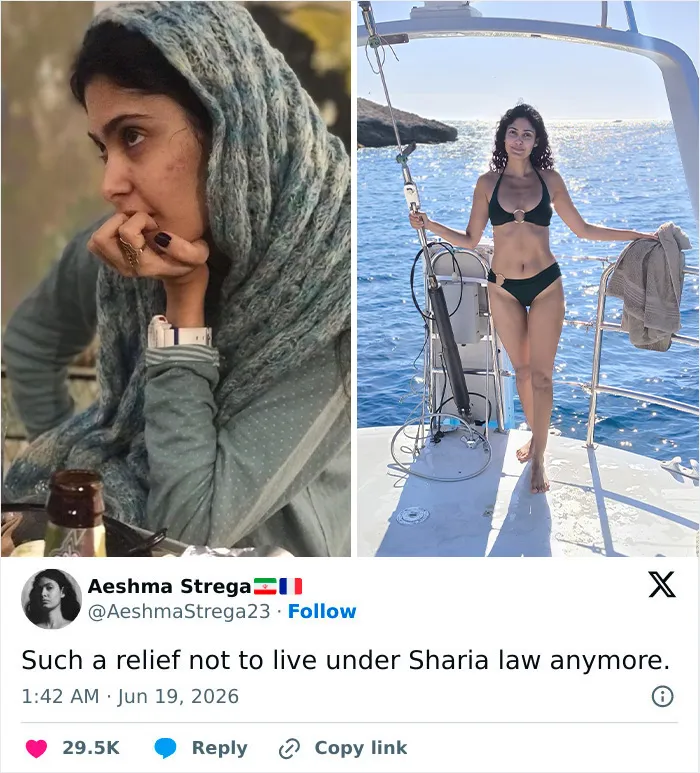 15 Side-By-Sides Showing What Letting Go Of The Hijab Looks Like For Real Women