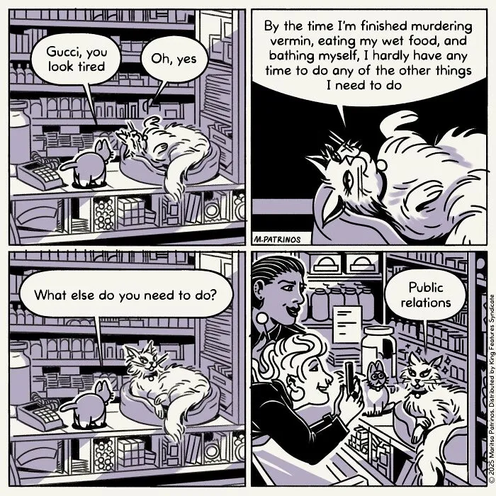 This Artist Made 60 Comics That Imagine A World Where Cats Have Jobs And Workplace Problems