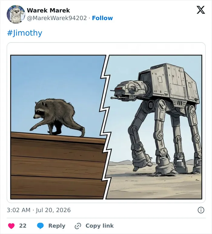 23 Memes That Capture The World's Unhinged Obsession With An Unusually Shaped Raccoon Named "Jimothy"