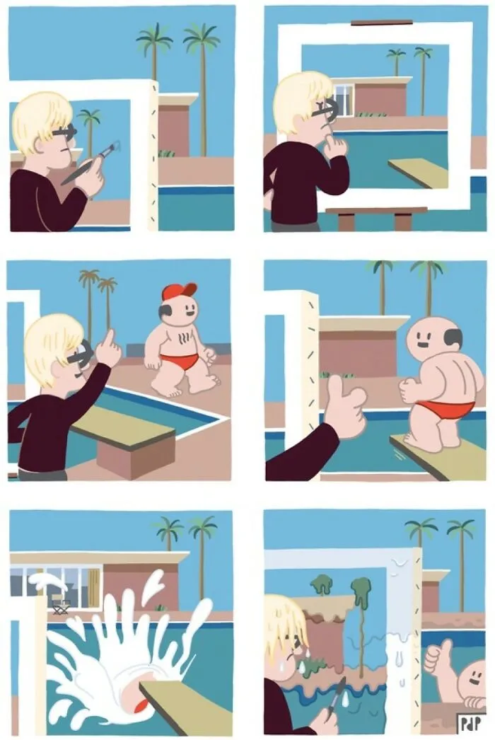 21 New Dark Comics By Pieter De Poortere That Hit Hard Without A Single Word