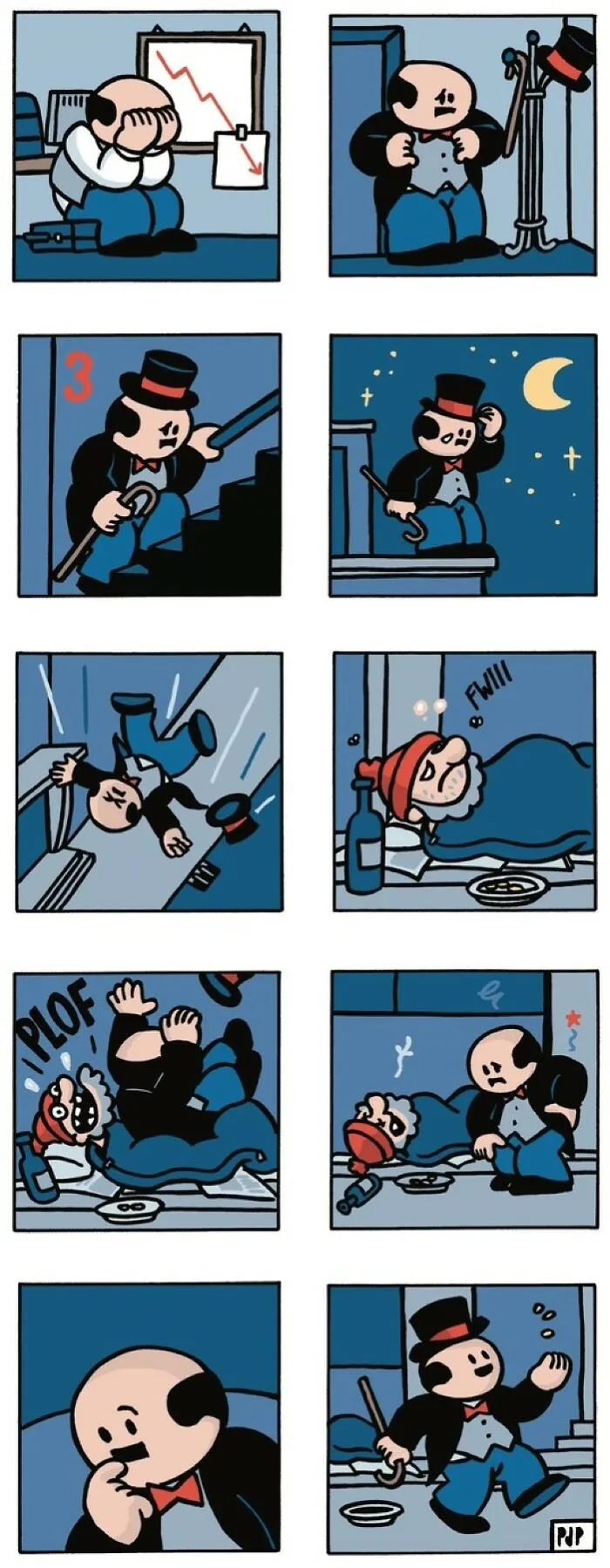 21 New Dark Comics By Pieter De Poortere That Hit Hard Without A Single Word