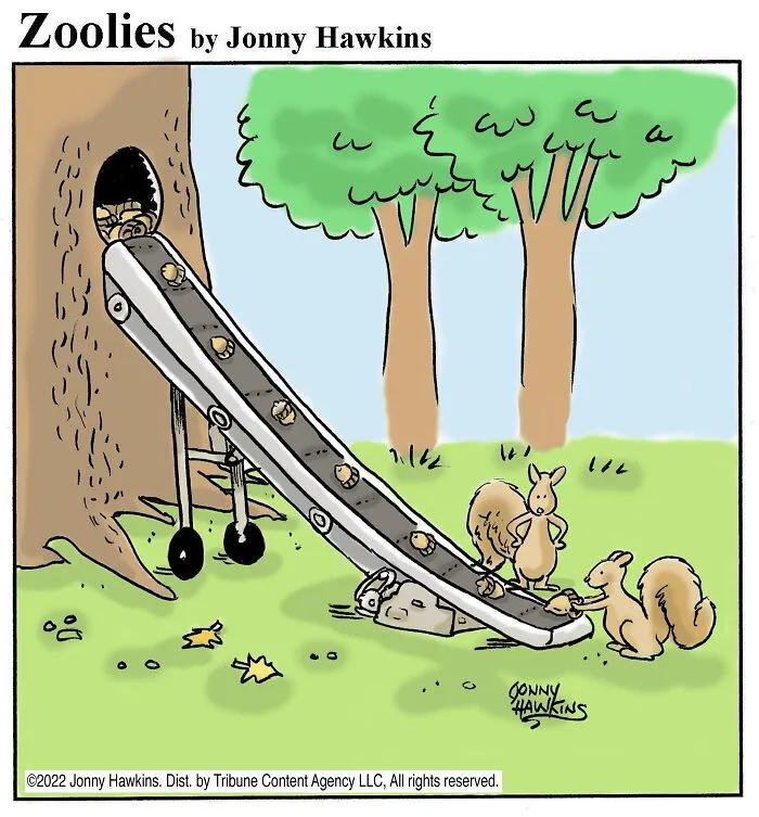 Squirrels Storing