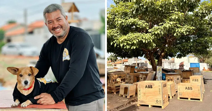 This Truck Driver Uses His Days Off To Build Homes For Animals With Nowhere To Sleep, Over 1,700 So Far