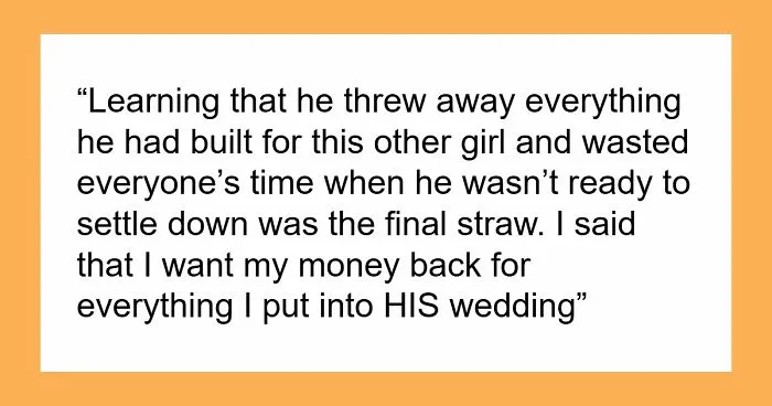 Groom Calls Off Wedding 2 Days Before The Ceremony, Takes Another Woman On The Honeymoon