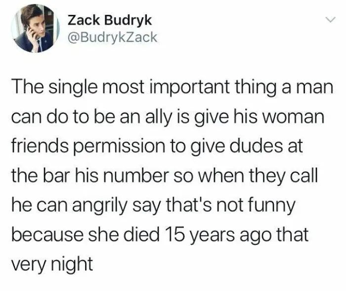 Screenshot of a tweet about a man's advice for wholesome people and having someone else's back.