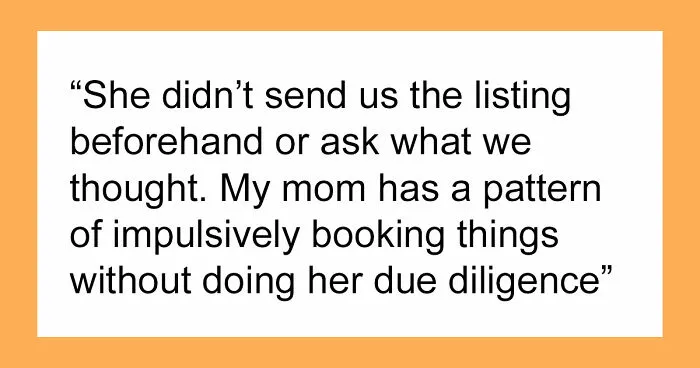 New Mom Takes One Look At Family's Vacation Rental, Books A Different Place Instead