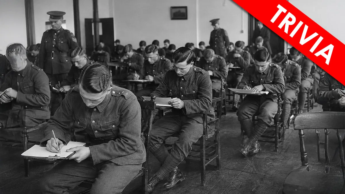 Only Sharp Thinkers Can Pass This WWI Recruit Test - Challenge Your Knowledge