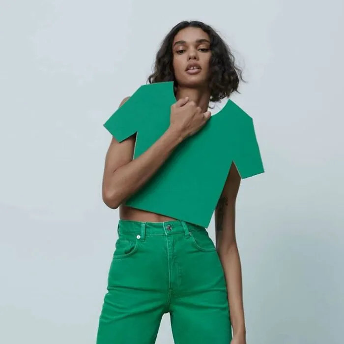 When The Useless Intern Forgot To Bring The Actual T-Shirts To The Shoot And You Have To Improvise