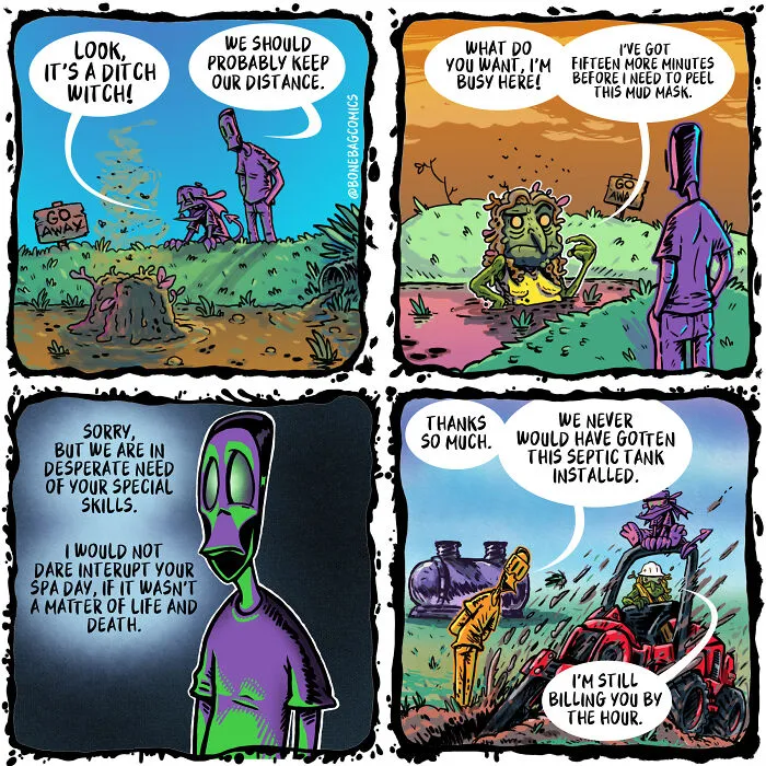 A Necromancer Takes Odd Jobs Instead Of Conquering The World In This Artist’s Comics (49 New Pics)