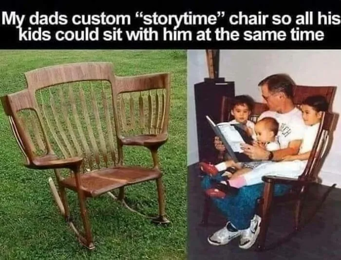 A Custom Storytime Chair Big Enough For All The Kids Might Be One Of The Sweetest Dad Ideas Ever