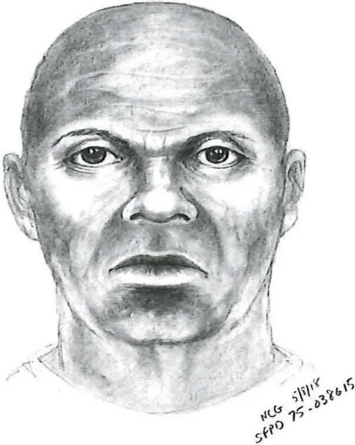 Sketch of a man involved in one of the mystery cases, where people know who is to blame.