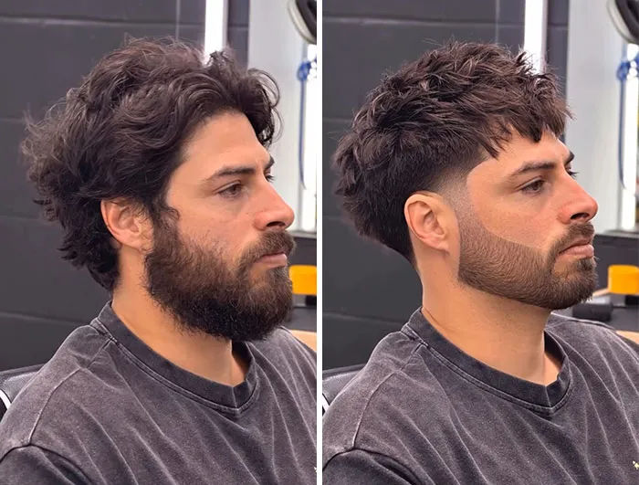 This Barber Shared Before-And-After Photos Of Clients That Prove A Haircut Can Change Everything (26 Pics)