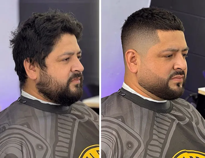 This Barber Shared Before-And-After Photos Of Clients That Prove A Haircut Can Change Everything (26 Pics)