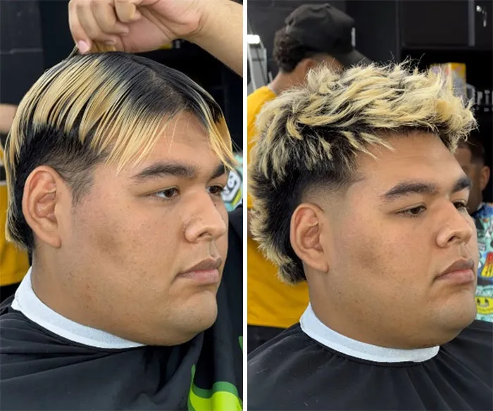 This Barber Shared Before-And-After Photos Of Clients That Prove A Haircut Can Change Everything (26 Pics)