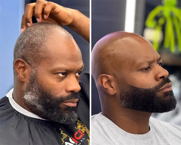 This Barber Shared Before-And-After Photos Of Clients That Prove A Haircut Can Change Everything (26 Pics)