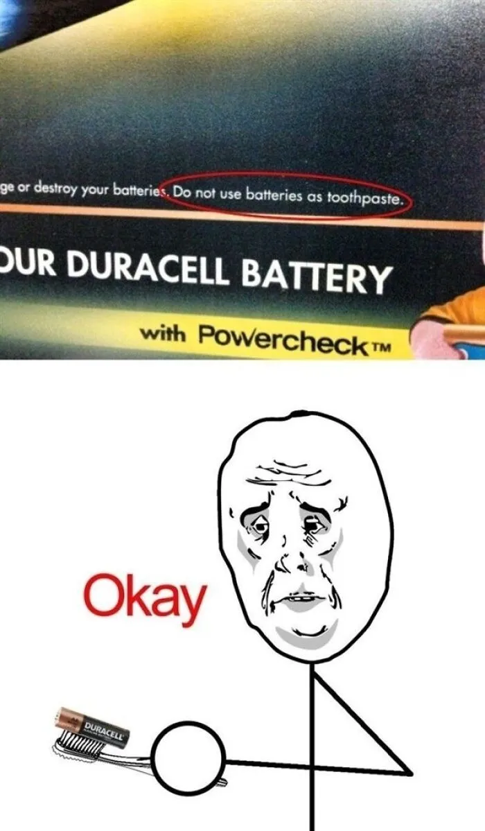 71 Warning Labels That Make You Wonder How Humanity Has Survived This Long
