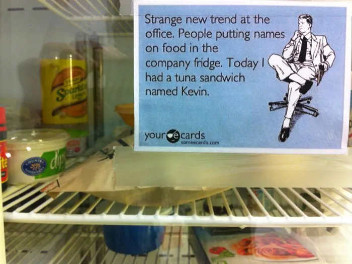 Found This On The Work Fridge... Apparently A Few Lunches Had Gone Missing Leading Up To These