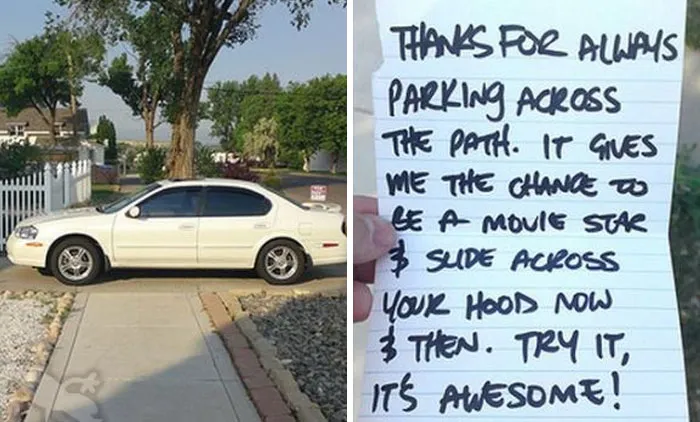You'd Better Not Park Across The Path